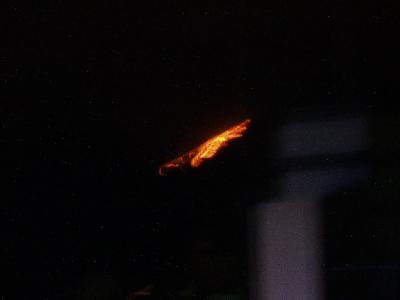 大の字　燃焼中